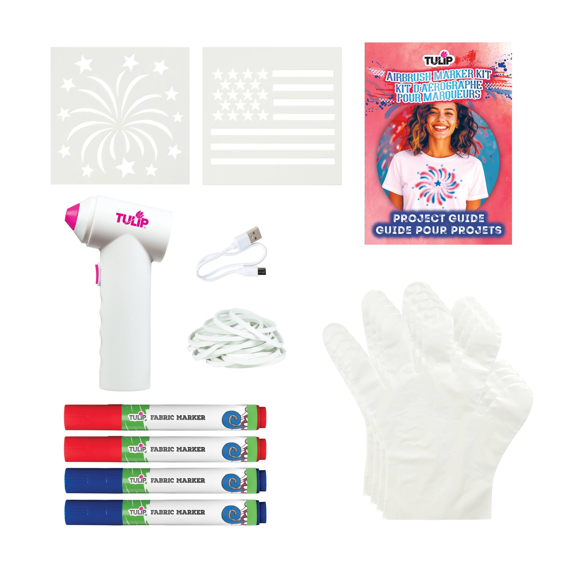 Tulip® Patriotic Airbrush Marker Kit